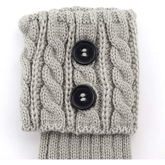 𝅺KNEE High Socks Covers Warm Cuffs Stockings Boots Dress Casual Winter Fall NWT - Picture 5 of 7